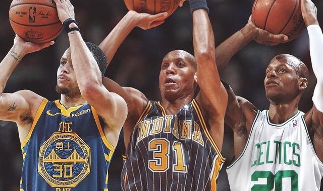  库里三分球命中数超越雷阿伦登顶历史  